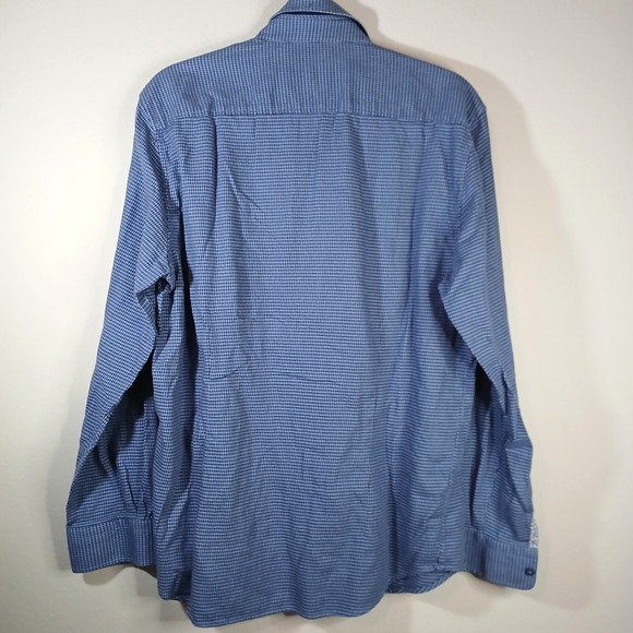 Robert Graham Shirt Mens XL Blue Modern American Tailored Fit‎ Flip Cuff AB50 - Picture 2 of 12